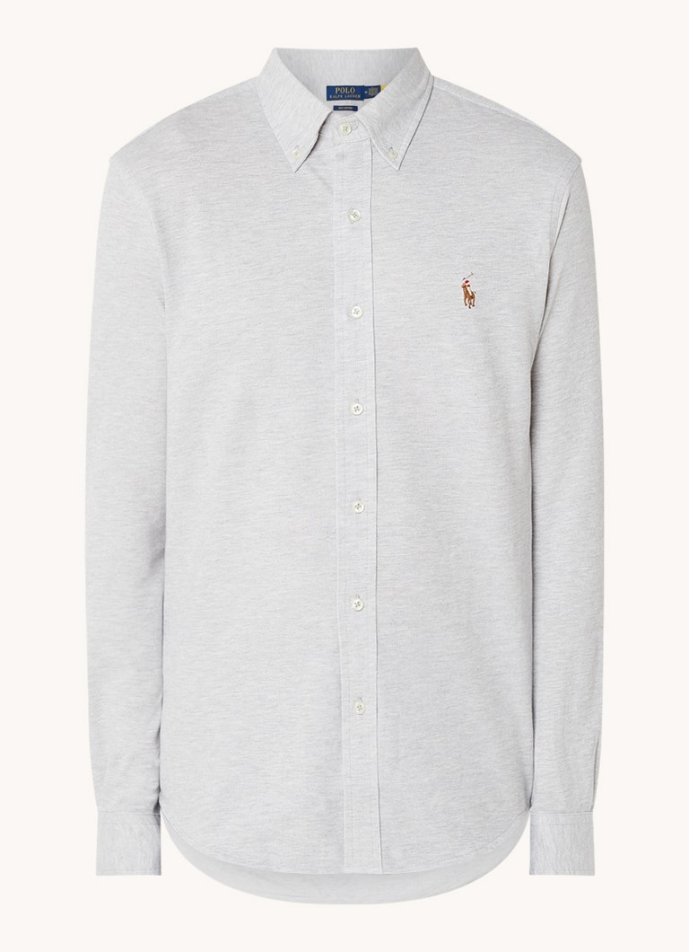 Ralph Lauren košulja regularnog kroja od pike pamuka s vezom logotipa