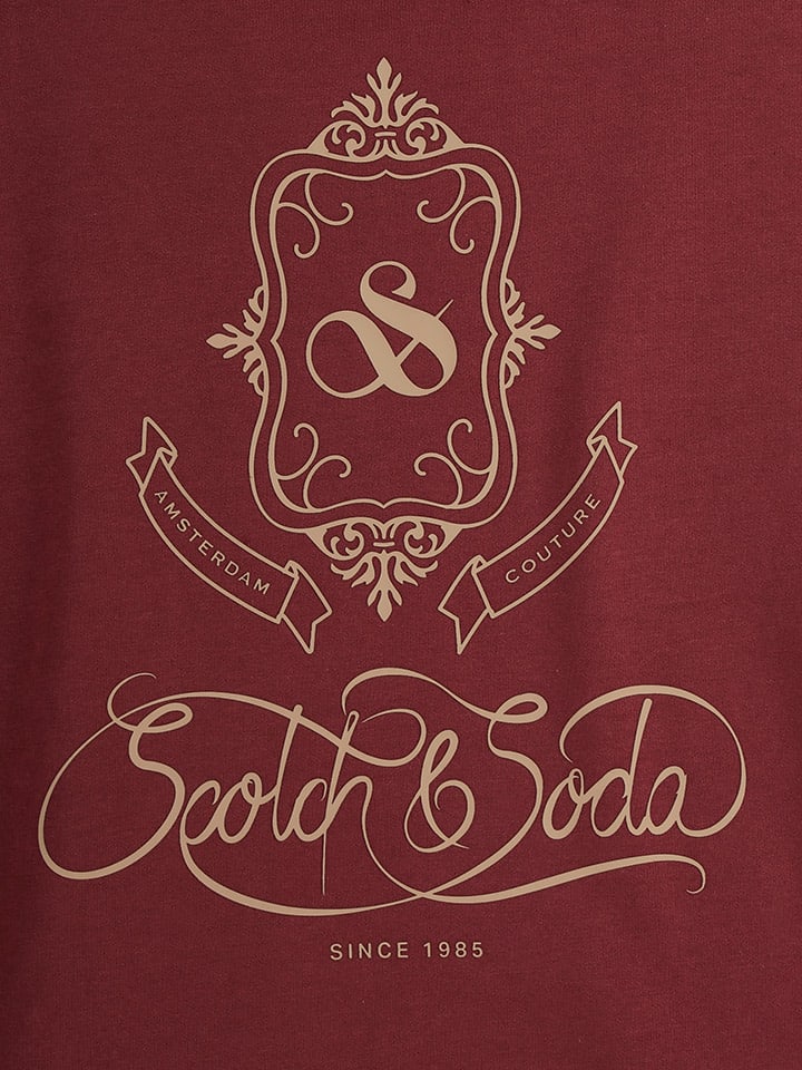 Scotch & Soda Hoodie in Bordeaux günstig kaufen