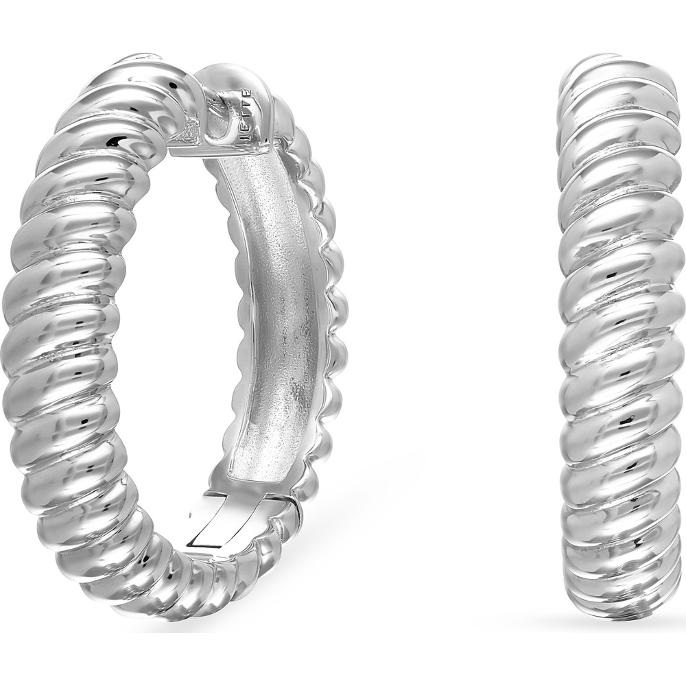 Jette Créoles 925 Argent Boucles d'oreilles