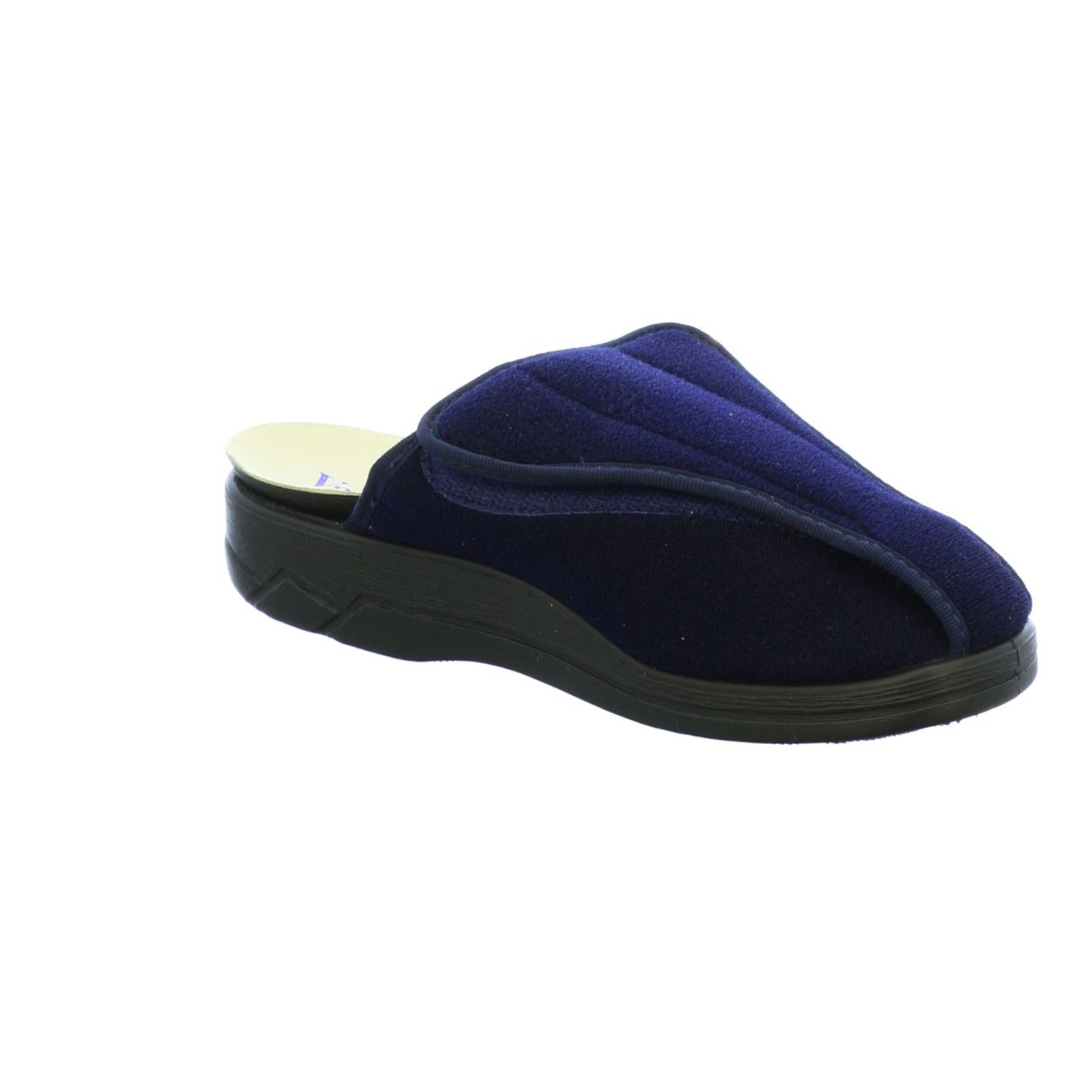 FLORETT Hausschuhe blau Bali marine PA-Velour