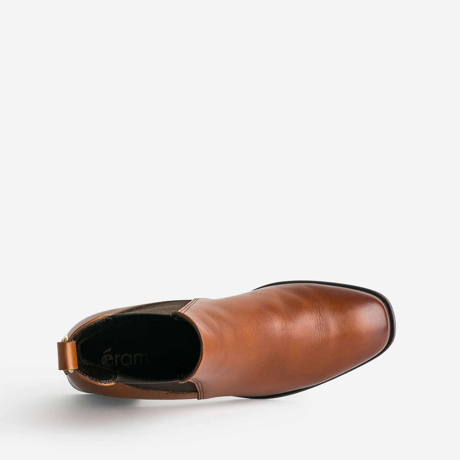 Chelsea boots camel en cuir