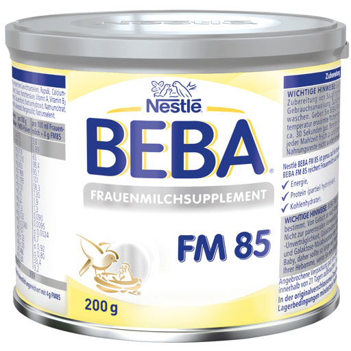 NESTLE BEBA FM 85 Frauenmilchsupplement Pulver  200 g  Pulver