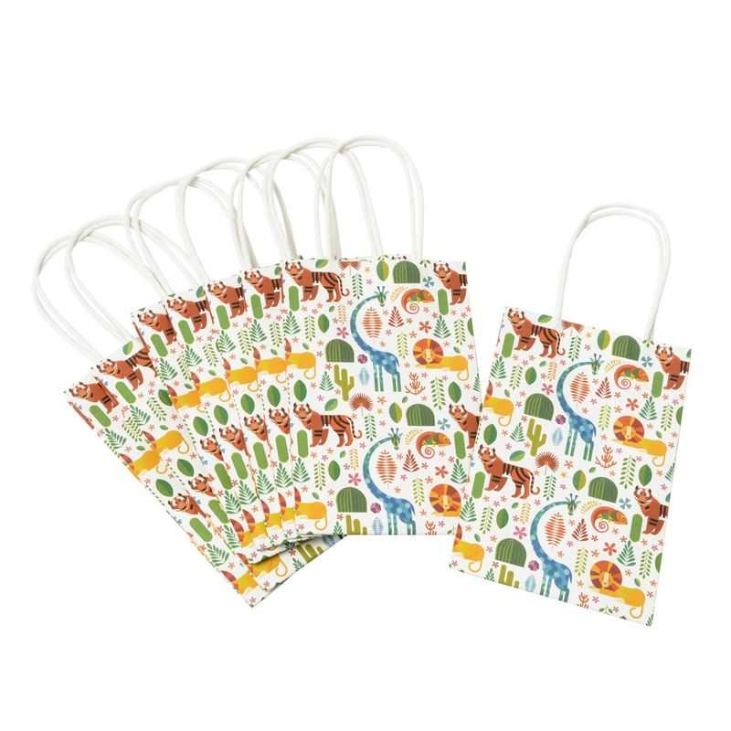 8 sacs cadeaux animaux Oxybul