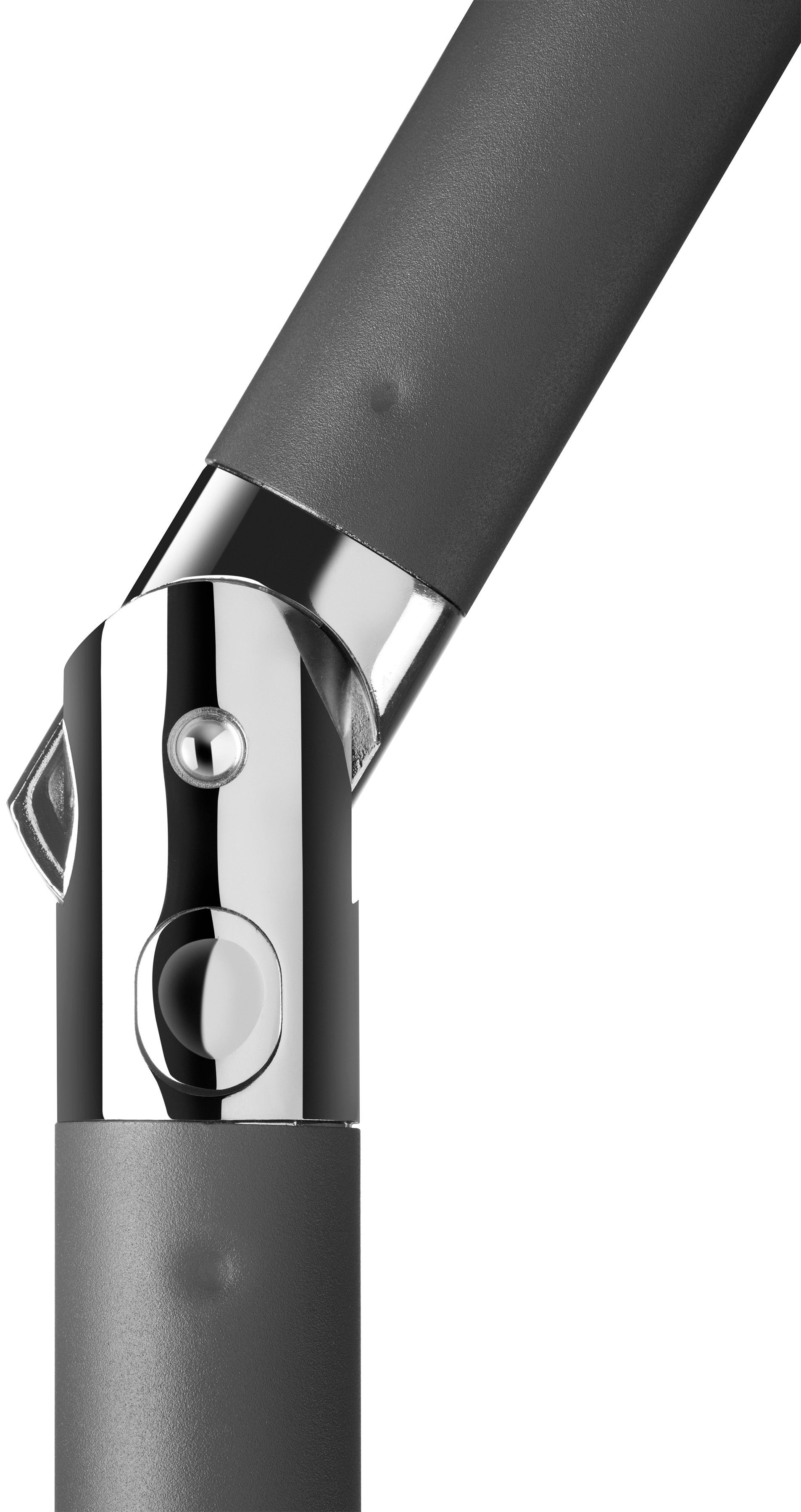 Schneider Schirme Marktschirm Harlem, Durchmesser 270 cm, silbergrau, rund, ohne Schirmständer