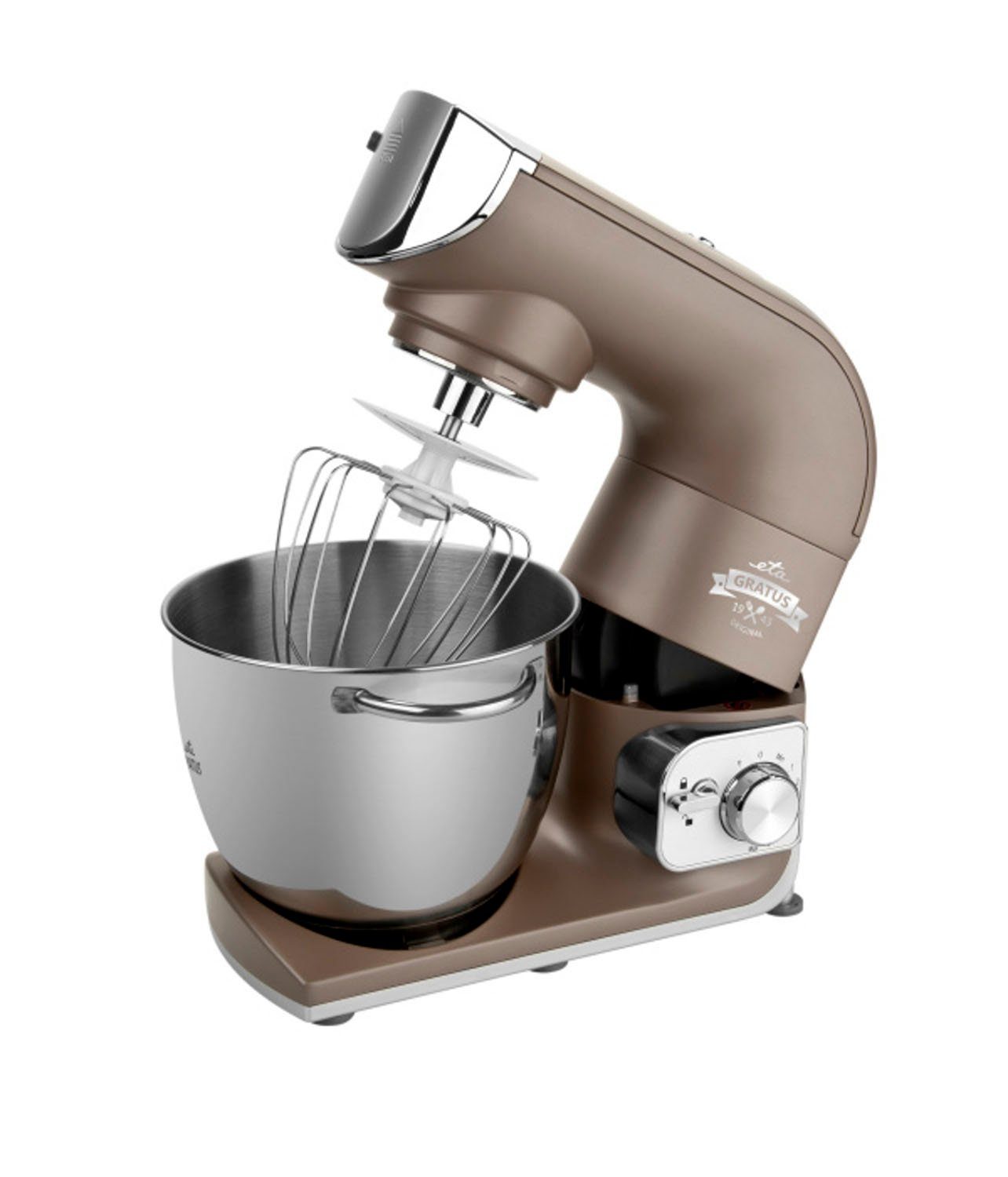 eta Küchenmaschine ETA002890030, 1200 W, 5,5 l Schüssel, Gratus 1200 Watt mit Metall-Gehäuse, mit Reib und Hobelaufsatz