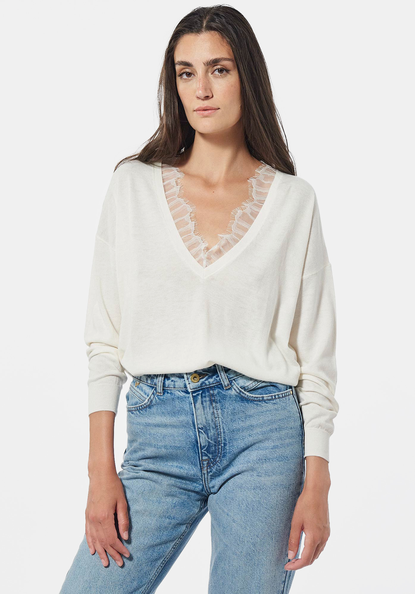 FAME   Pull blanc Femme