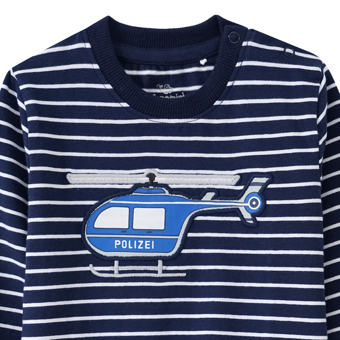 Baby Langarmshirt mit Polizei-Applikation