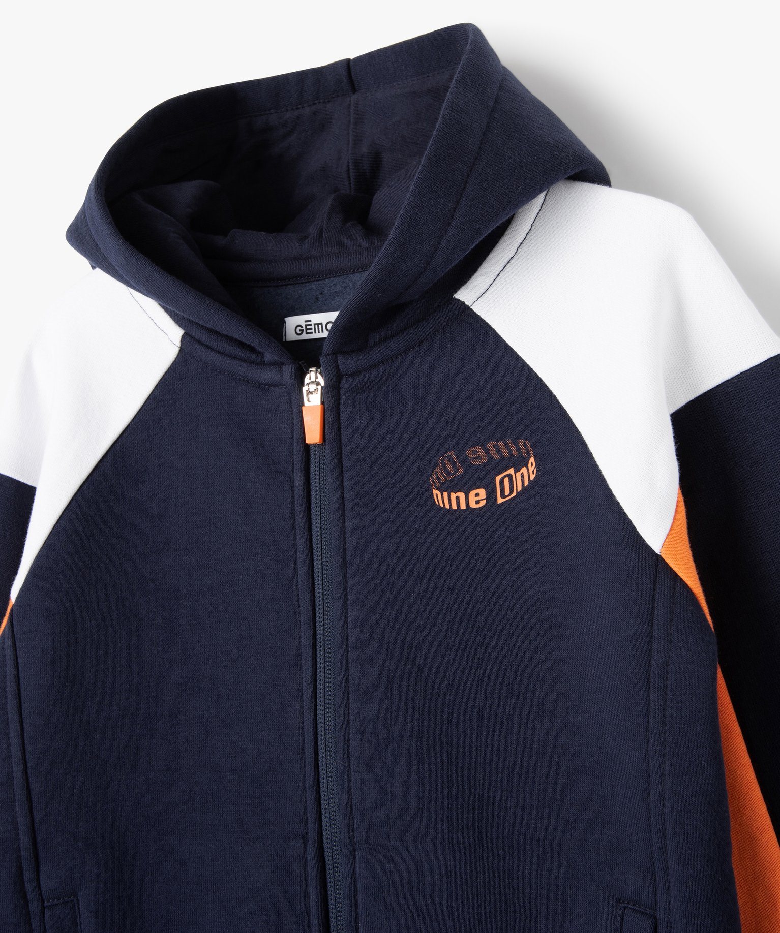Sweat zippé à capuche Garçon marine | GEMO