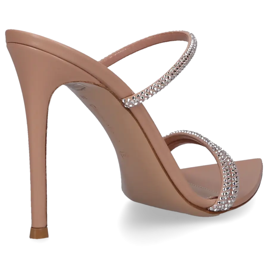 Gianvito Rossi - Sandalen CANNES Strass - beige
