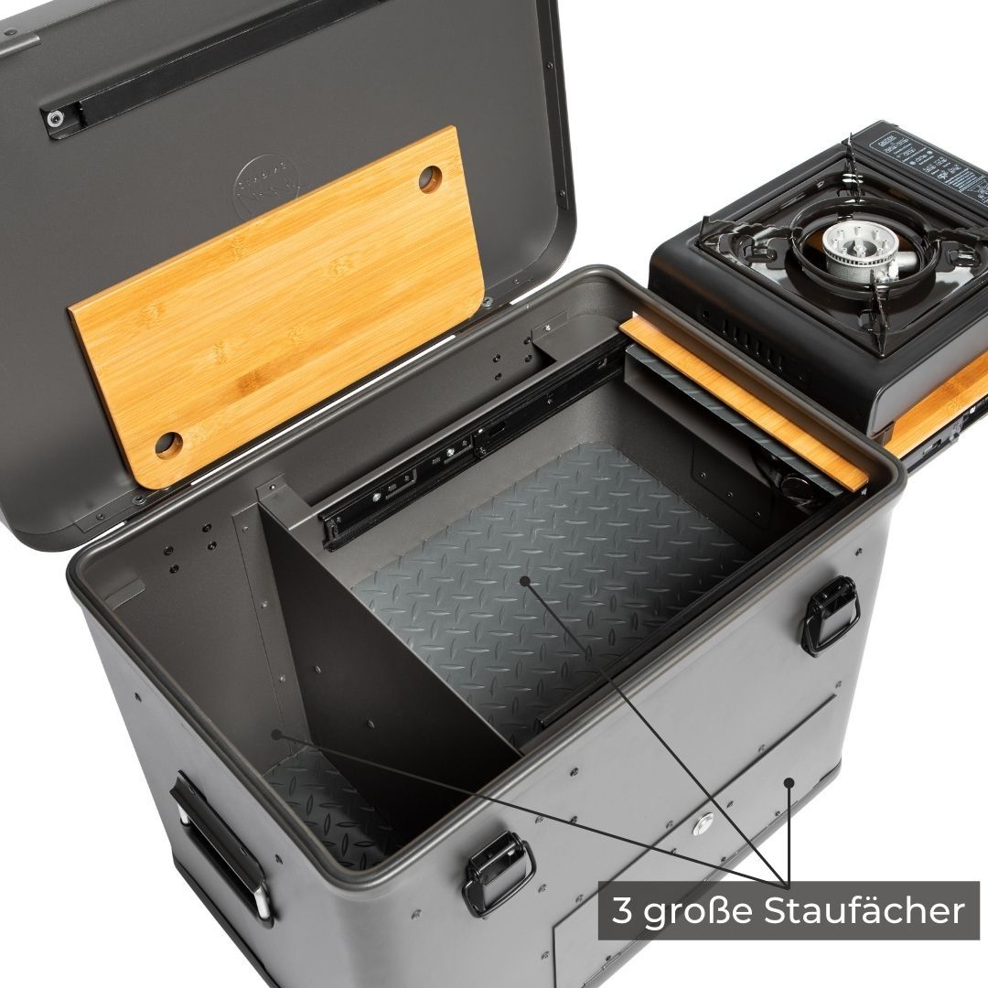 LAYZEE Campingküche - mobile Küchenbox