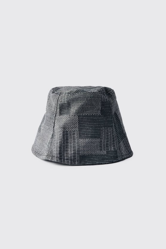 Patchwork Denim-Anglerhut