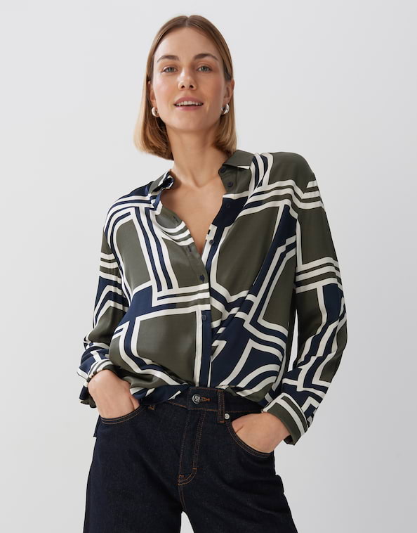 Satinbluse Zirvea