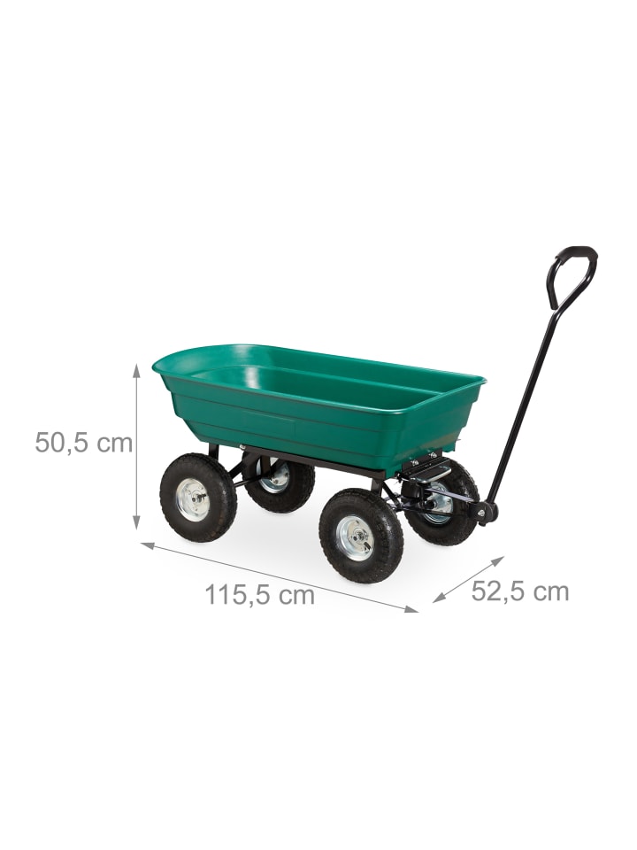 relaxdays Kippwagen 3.50-4 in Grün günstig kaufen onesize