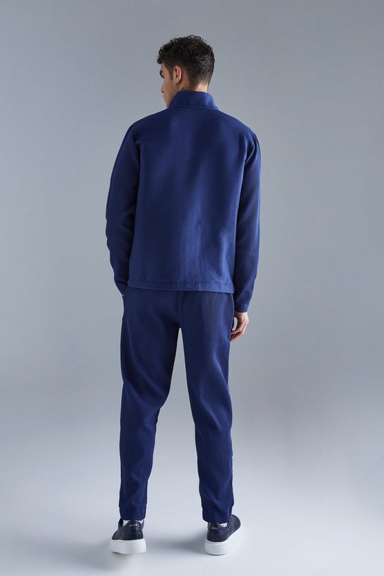 Set aus Harrington-Jacke und elastischer Hose