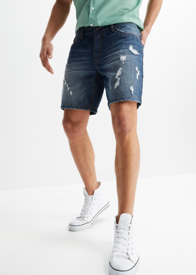 Long-Jeans-Shorts, Loose Fit