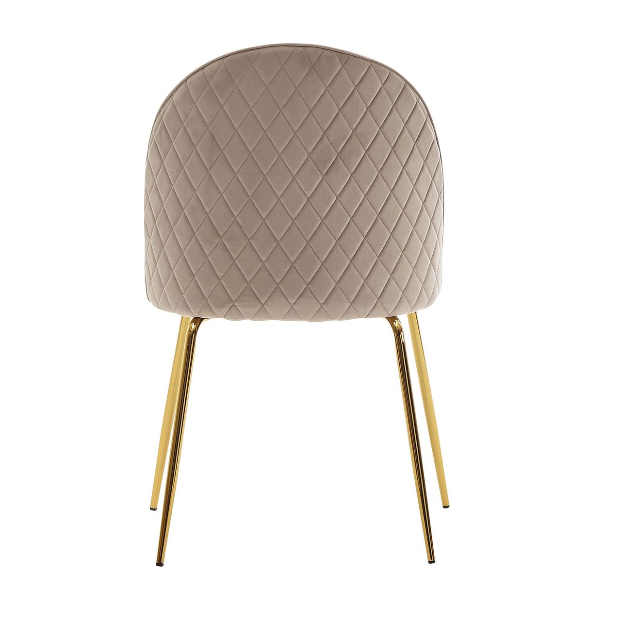 Wohnling Esszimmerstuhl 2er Set Beige Samt