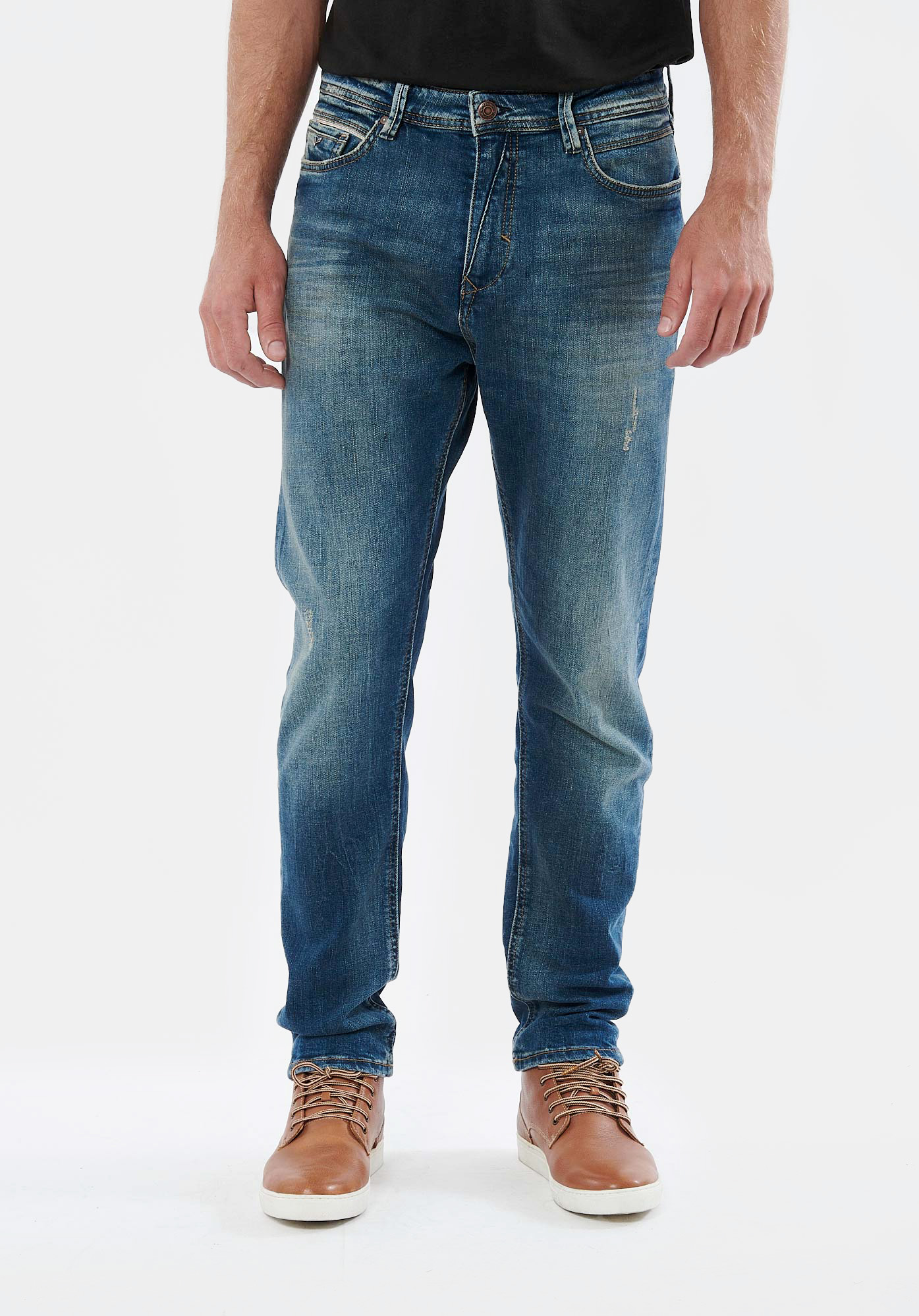 TYREL  Jean bleu slim tapered homme