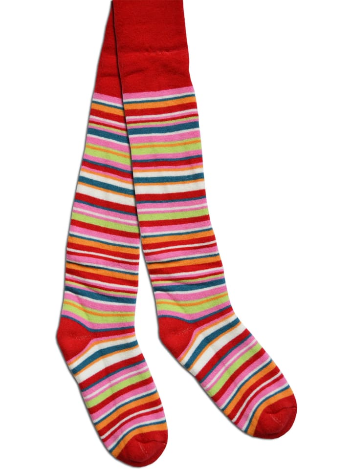 normani Kinder-Ringel-Thermostrumpfhose in Rot günstig kaufen