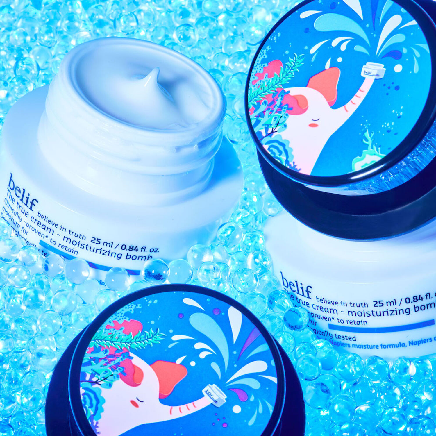 Belif The true Cream - Moisturizing Bomb Crème Visage Format Voyage