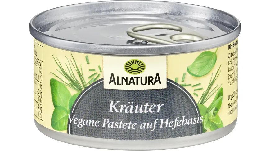 Alnatura Bio Vegane Pastete auf Hefe-Basis Kräuter 125 g
