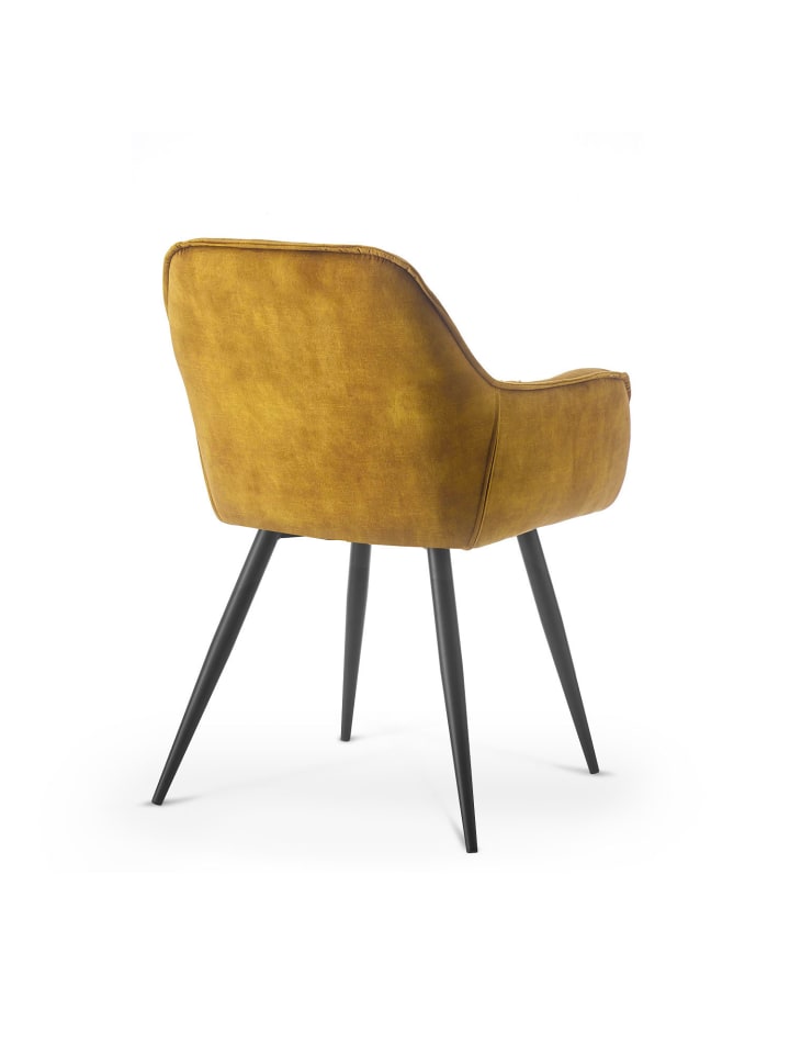 B&D Home 2er-Set: Esszimmerstuhl DIETER in Gelb - (B)56 x (H)84 x (T)61 cm günstig kaufen onesize