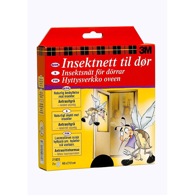 3M Insektsnett dør 2-pk, 60x210 CM, 3M