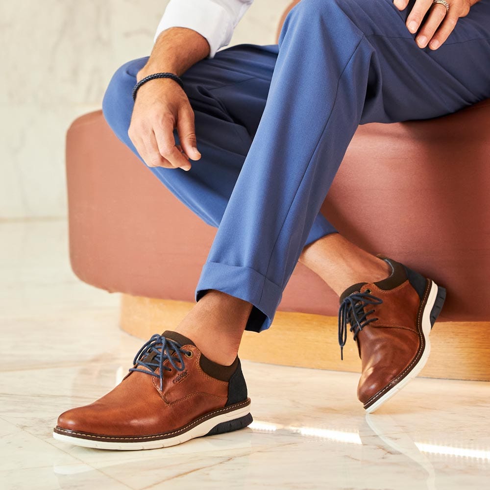 Rieker Herren Schnürschuhe holzbraun