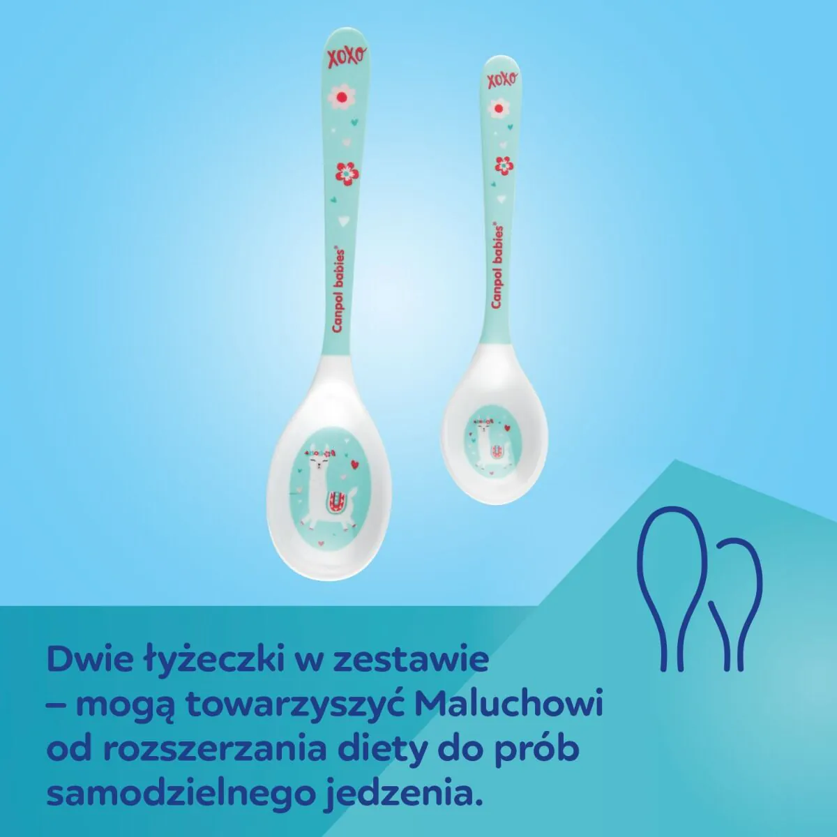 „Canpol“ egzotinių gyvūnų melamino šaukštelių rinkinys
