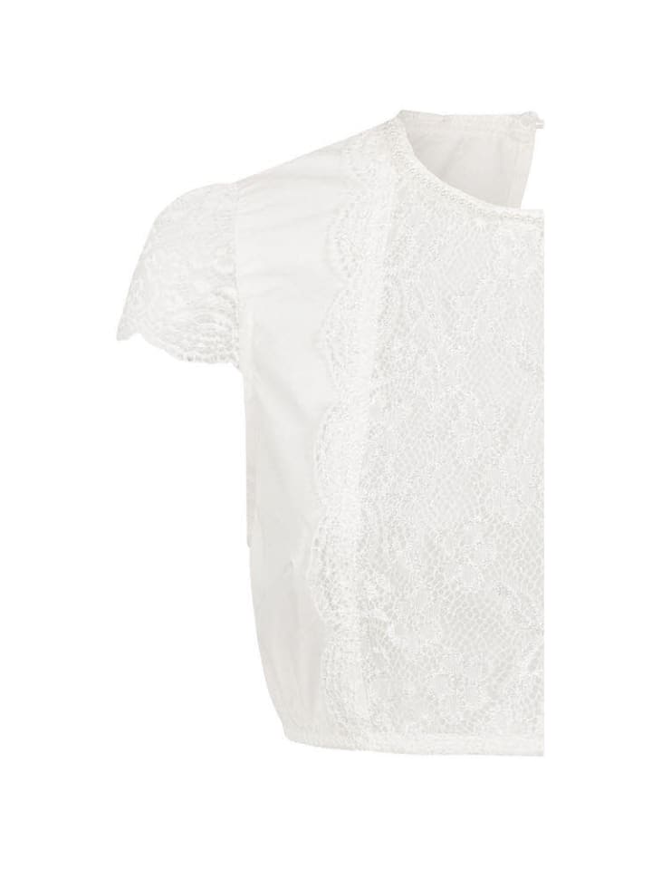 Nübler Dirndlbluse Kurzarm Emanuelle in Creme günstig kaufen 38