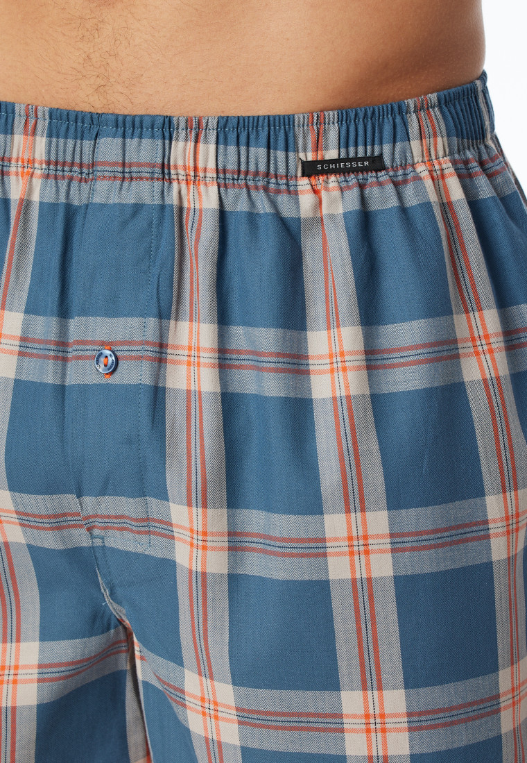 Boxershorts 2er-Pack Webware uni & kariert - Boxershorts Multipacks