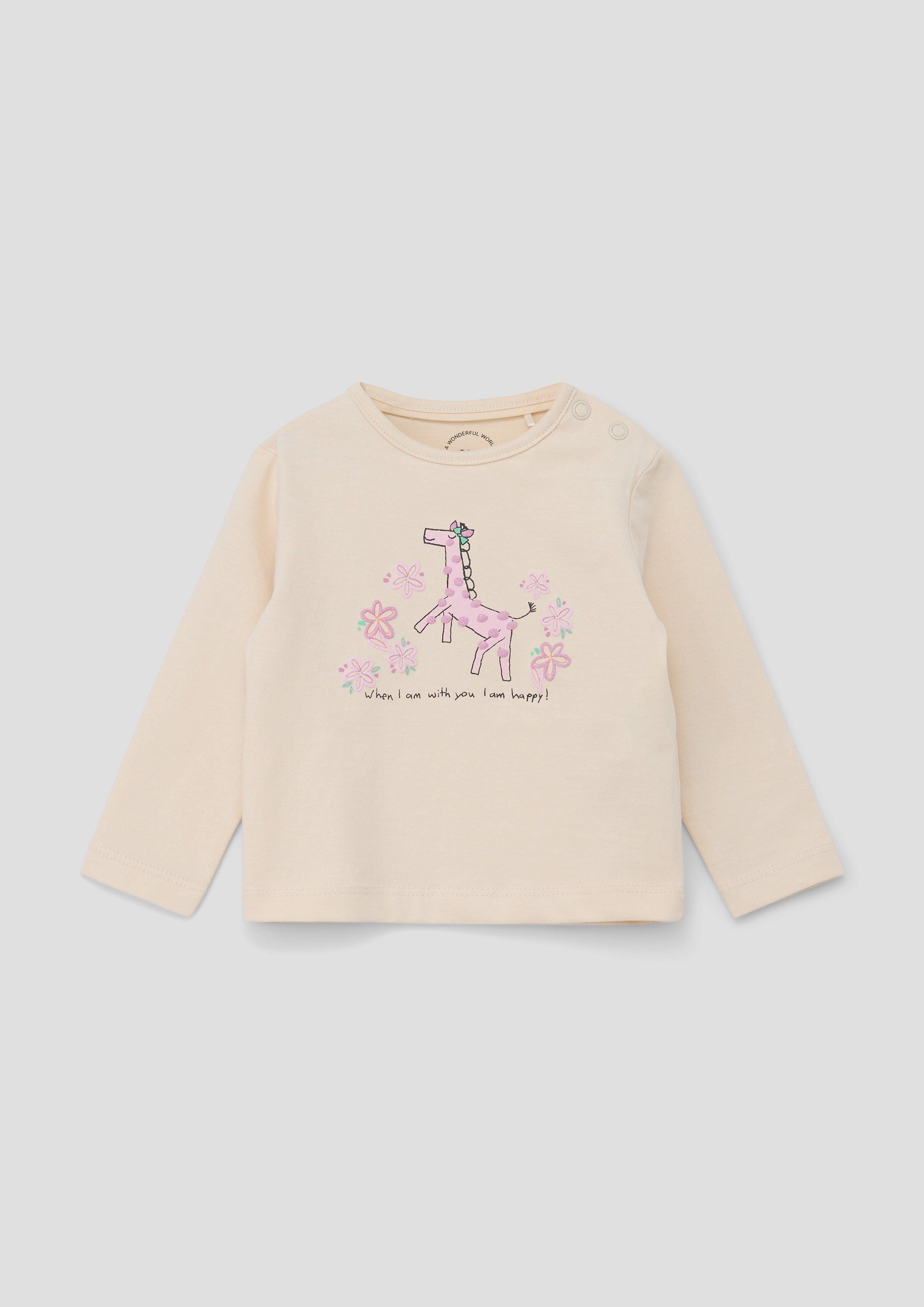 Longsleeve mit Frontprint  2140152-0805