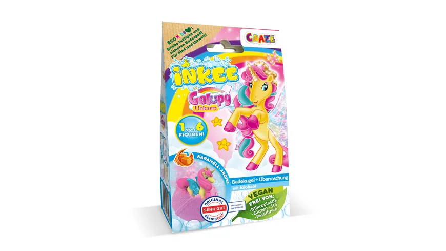 CRAZE - INKEE Badekugel Galupy Unicorn 100 g