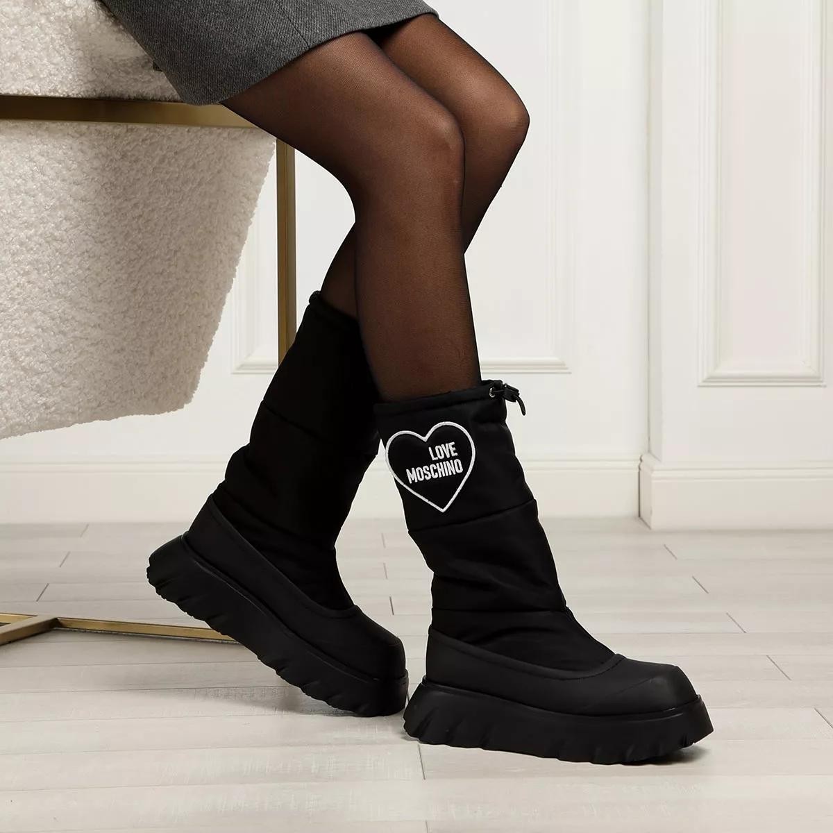 MOSCHINO Stiefeletten schwarz Winterstiefel