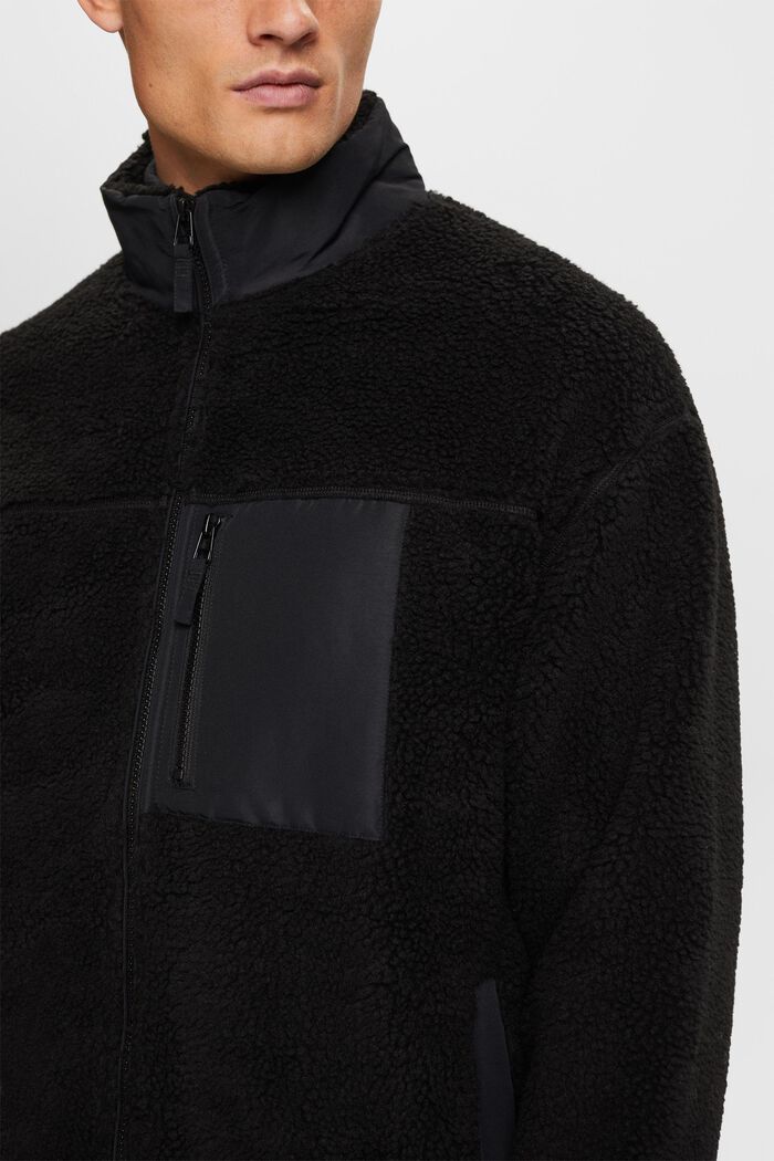 Jacke mit Teddyfell und Fleece