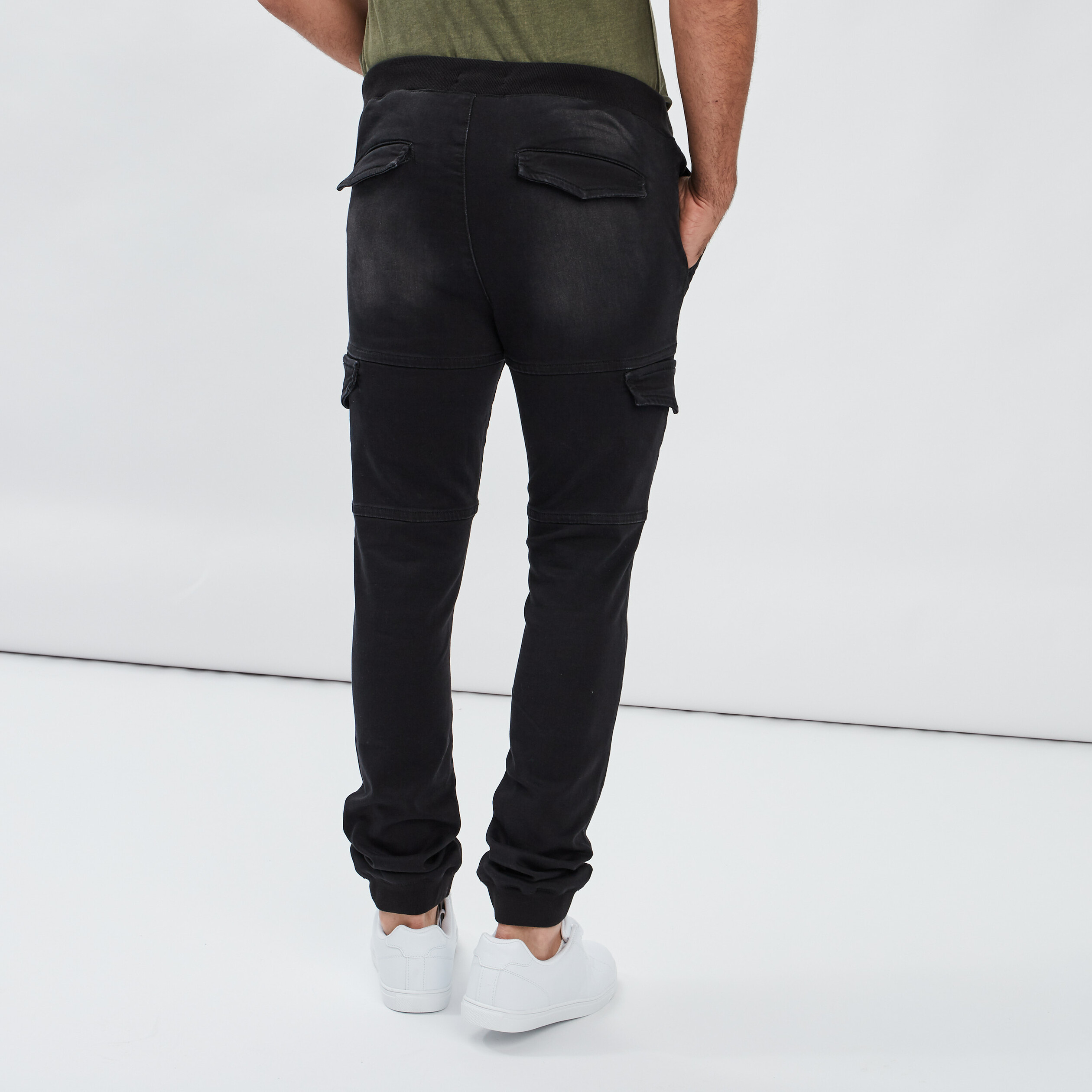 Pantalon skinny stretch noir homme | La Halle