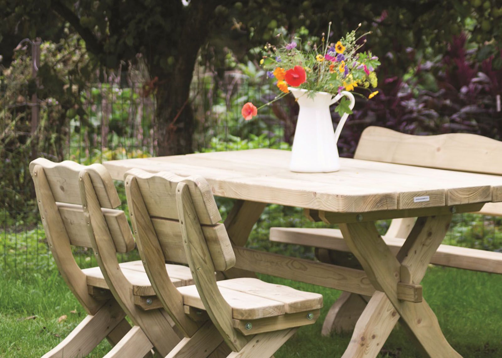 MaximaVida Provence 170 cm Gartentisch aus Holz