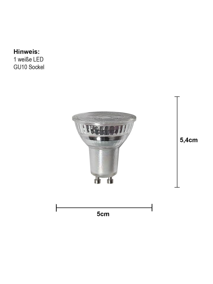STAR Trading LED-Lampe GU10 MR16 Spotlight Glass, Glas, weiß, LED, Innenraum günstig kaufen onesize