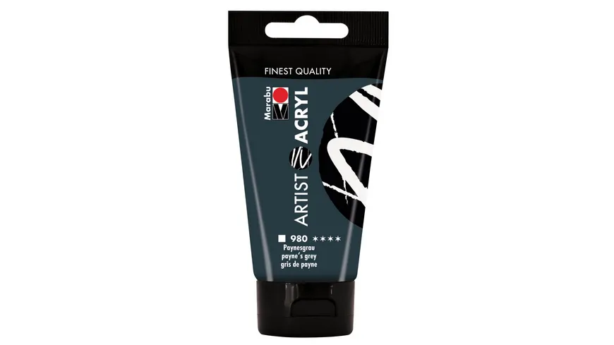 Marabu Artist Acryl, Paynesgrau 980, 75 ml 75 ml