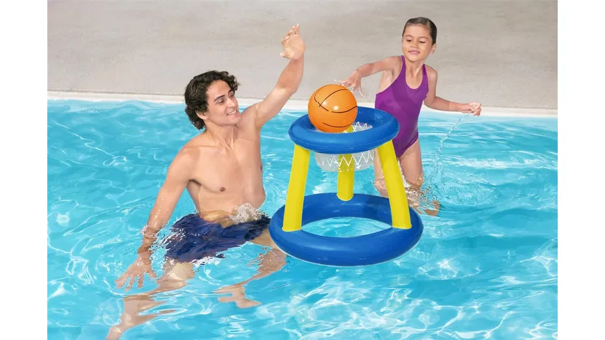 Bestway - Splash 'N' Hoop Schwimmendes Basketball-Set Ø 59 x 49 cm