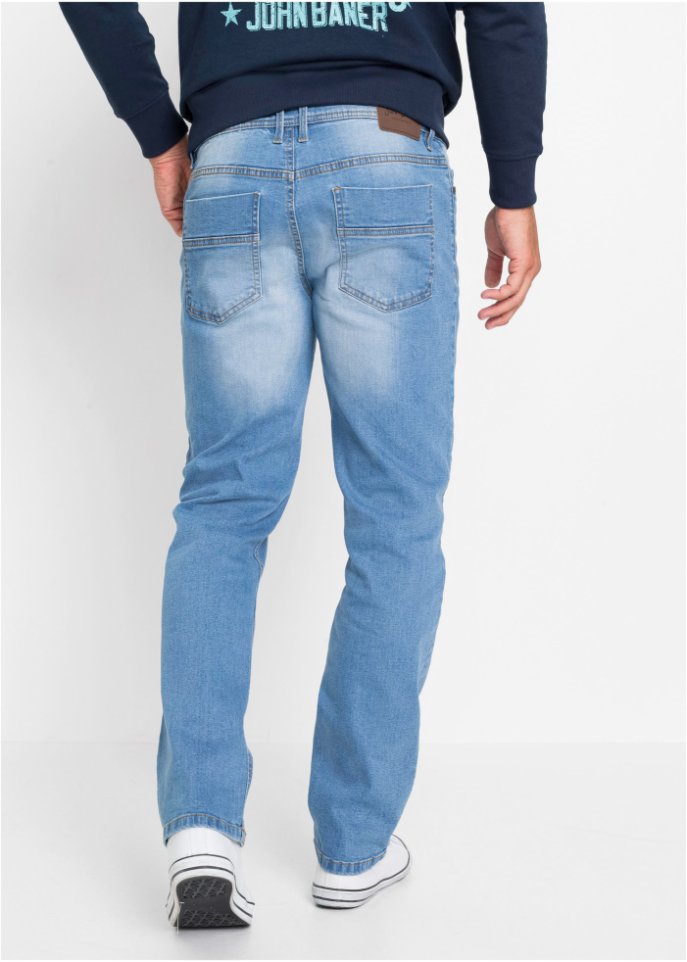 Regular Fit Stretch-Jeans, Straight (2er Pack)