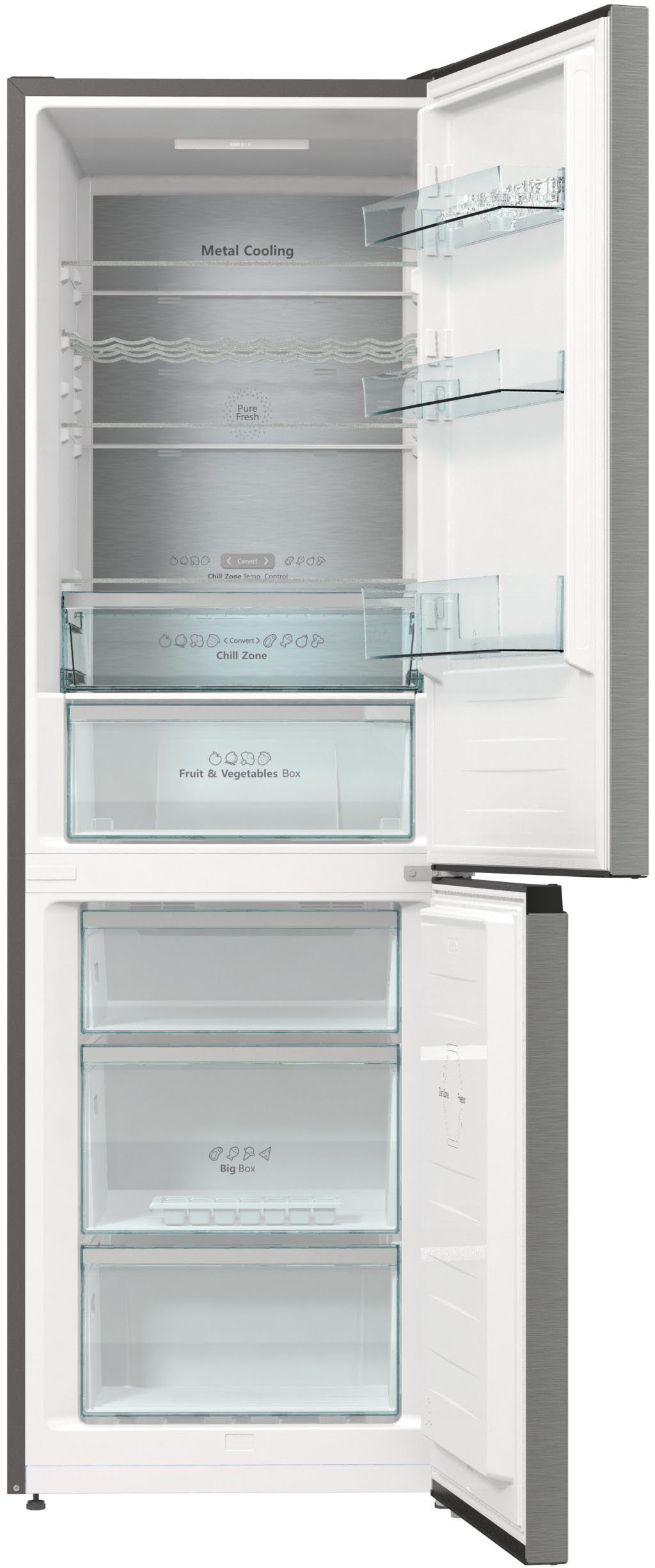 Hisense Kühl-/Gefrierkombination RB424N4CIC, 185 cm hoch, 60 cm breit