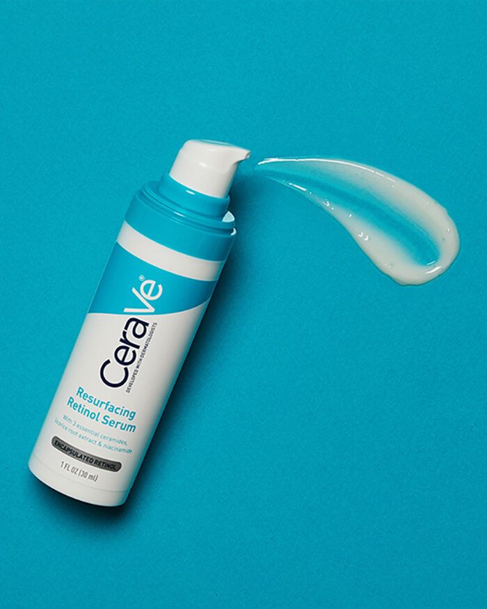 Sérum resurfaçant au rétinol contenant du rétinol encapsulé pour aider à régénérer la peau.