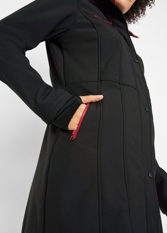 Stretch-Softshelljacke, 2 in 1-Optik
