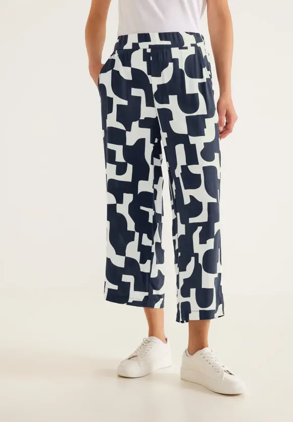 Street One Loose Fit Print Hose
