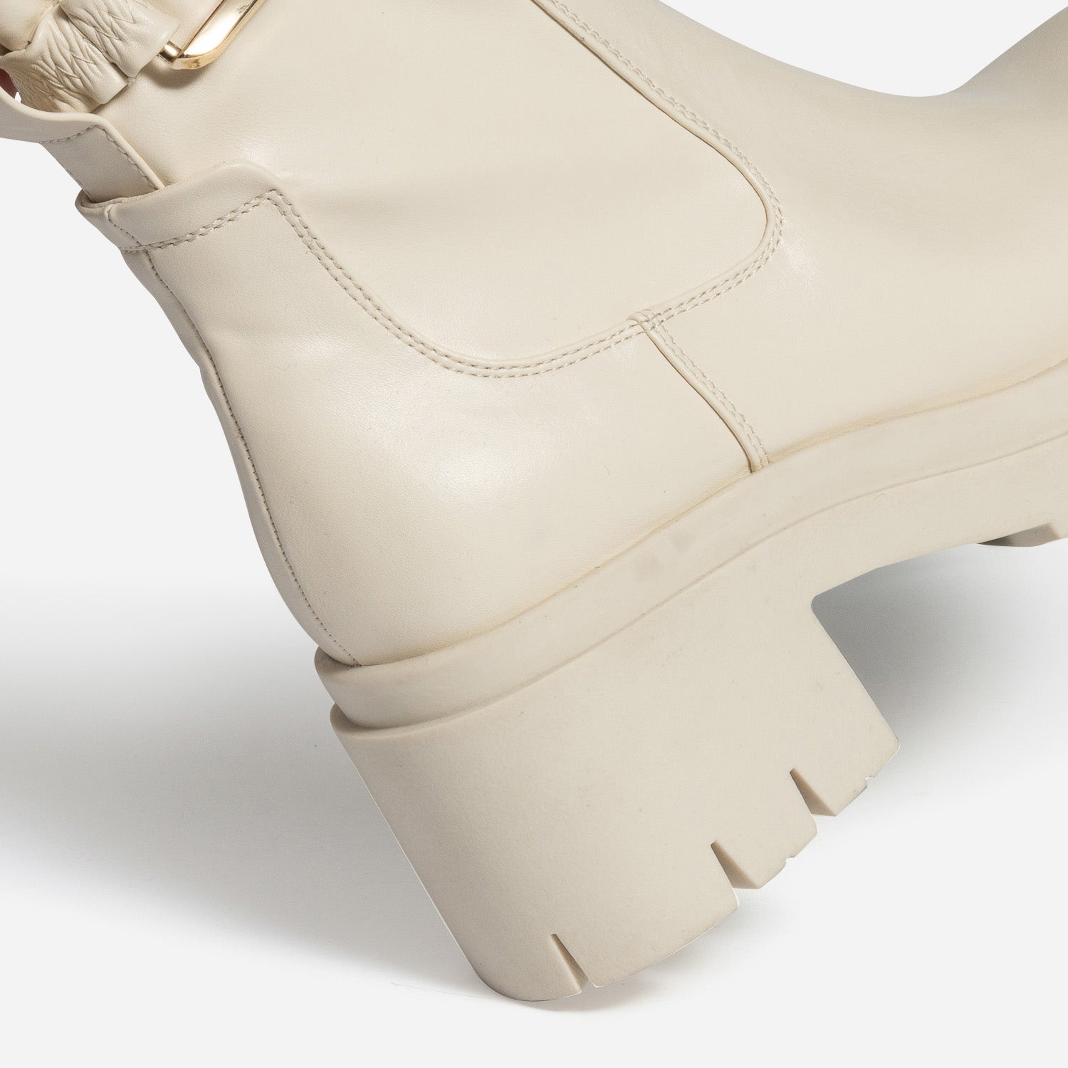 Boots TEXTO écru avec bride amovible