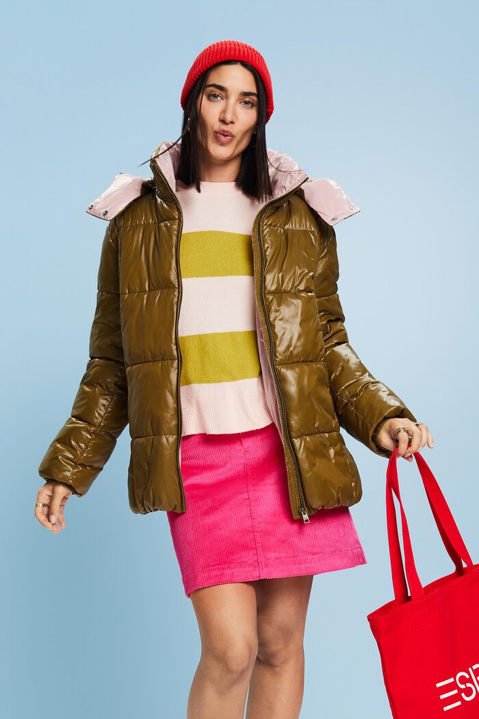 Steppjacke mit Kapuze