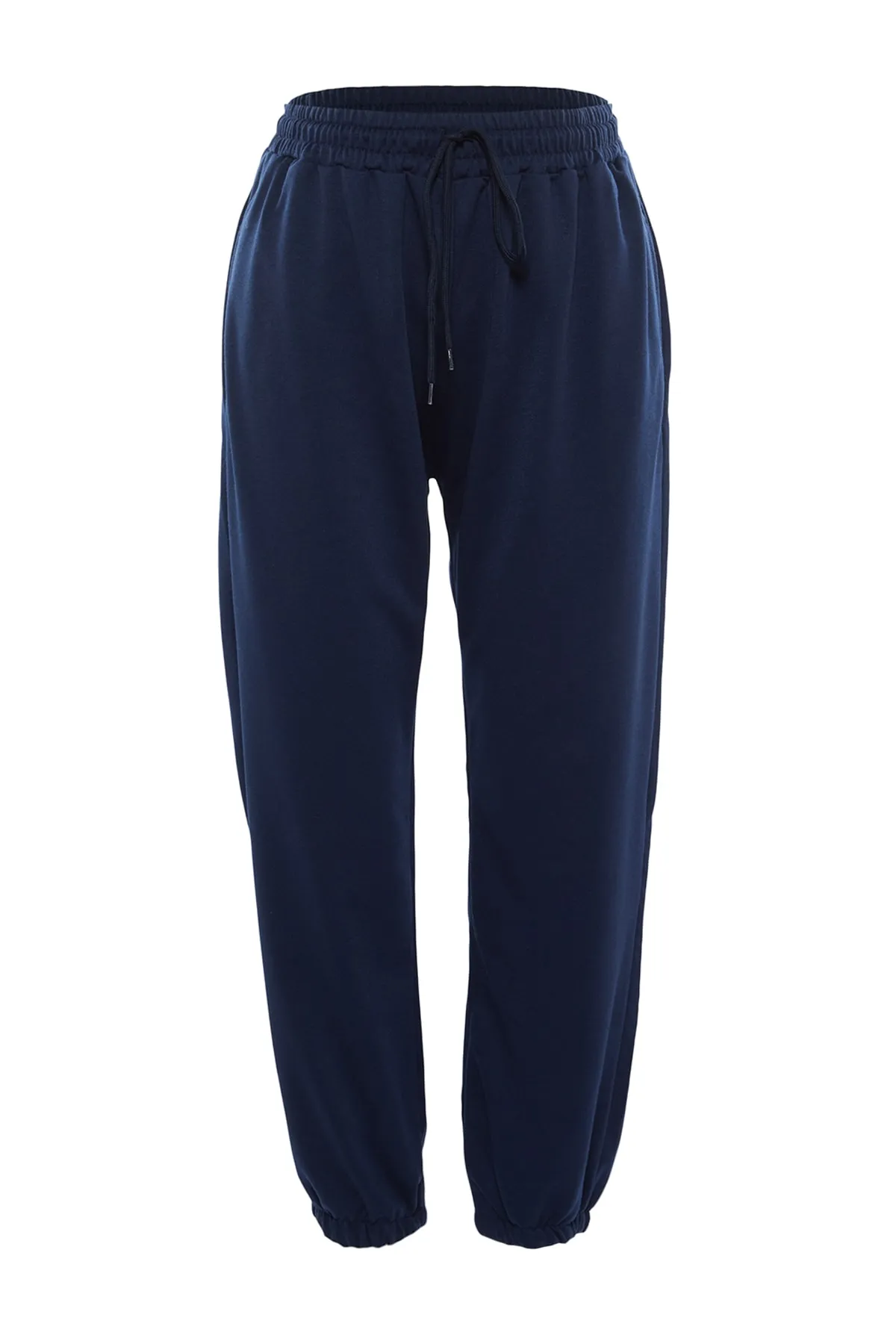 Trendyol Curve  Große Größen in Sweathose - Dunkelblau - Relaxed