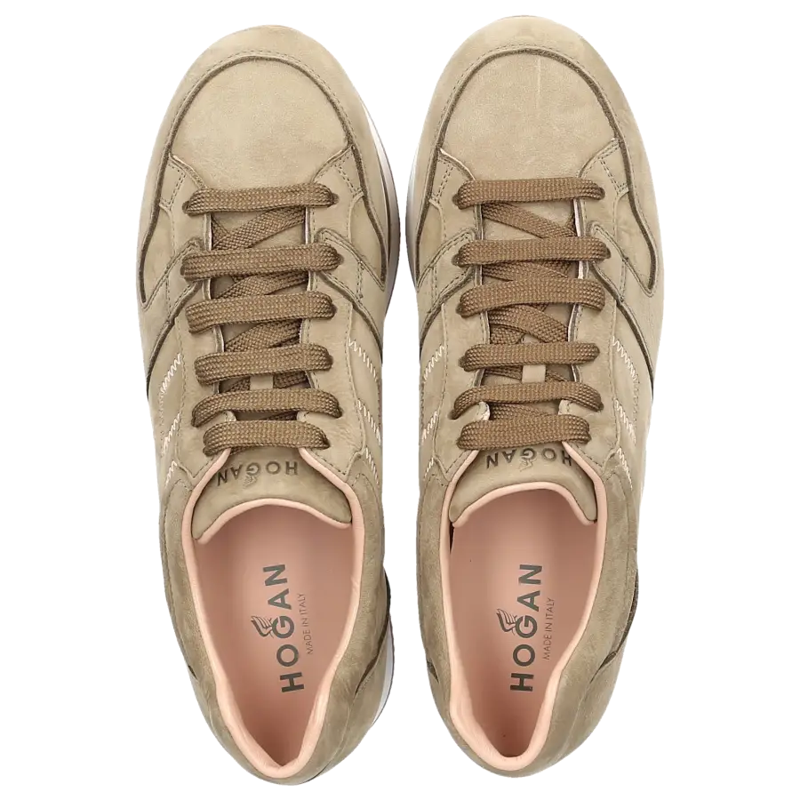 Hogan - Sneaker low H222 Veloursleder - grün