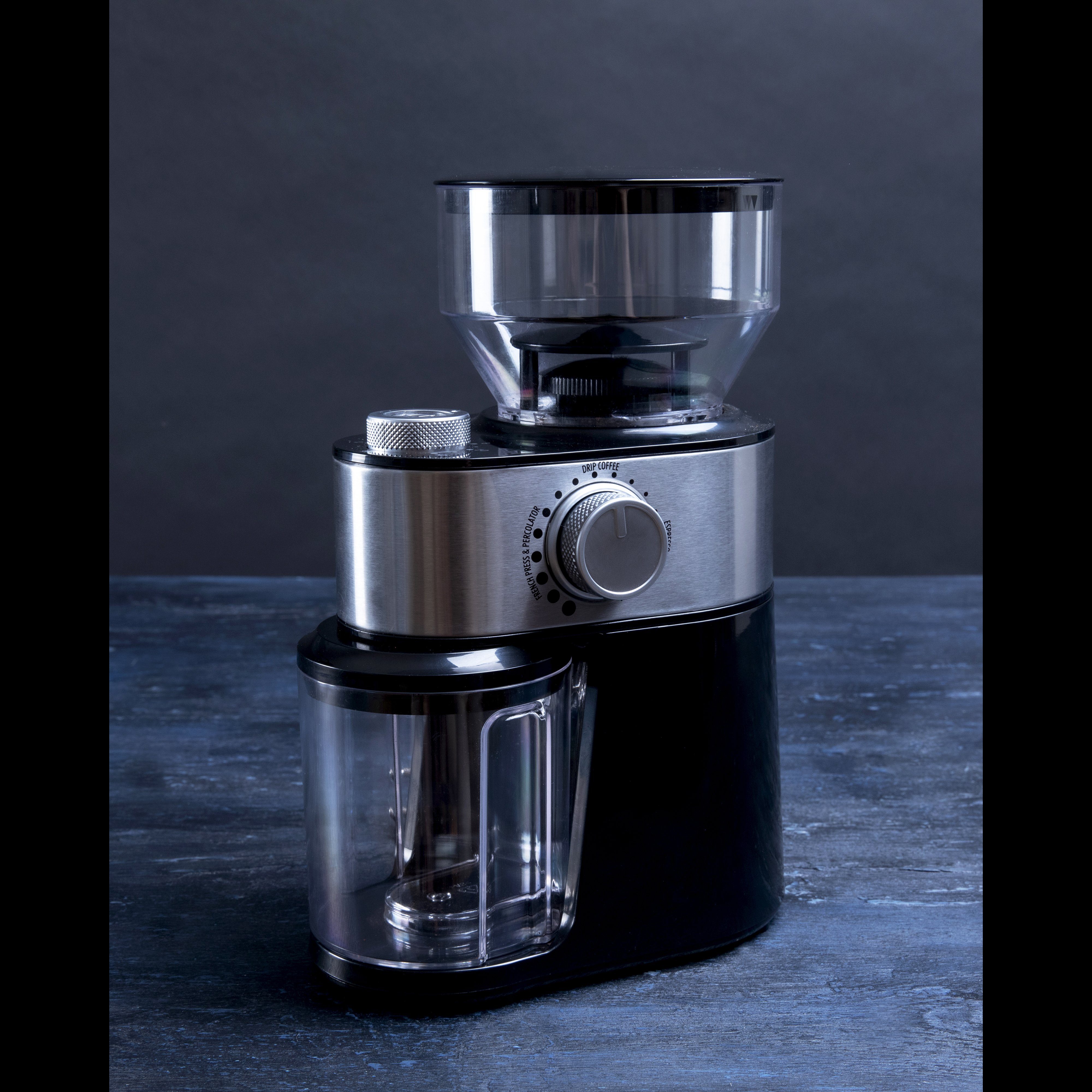 GASTRONOMA Kaffeemühle 18120001, 200 Watt, 200g Kapazität, 12 Mahlgradeinstellungen, für (2-12 Tassen)