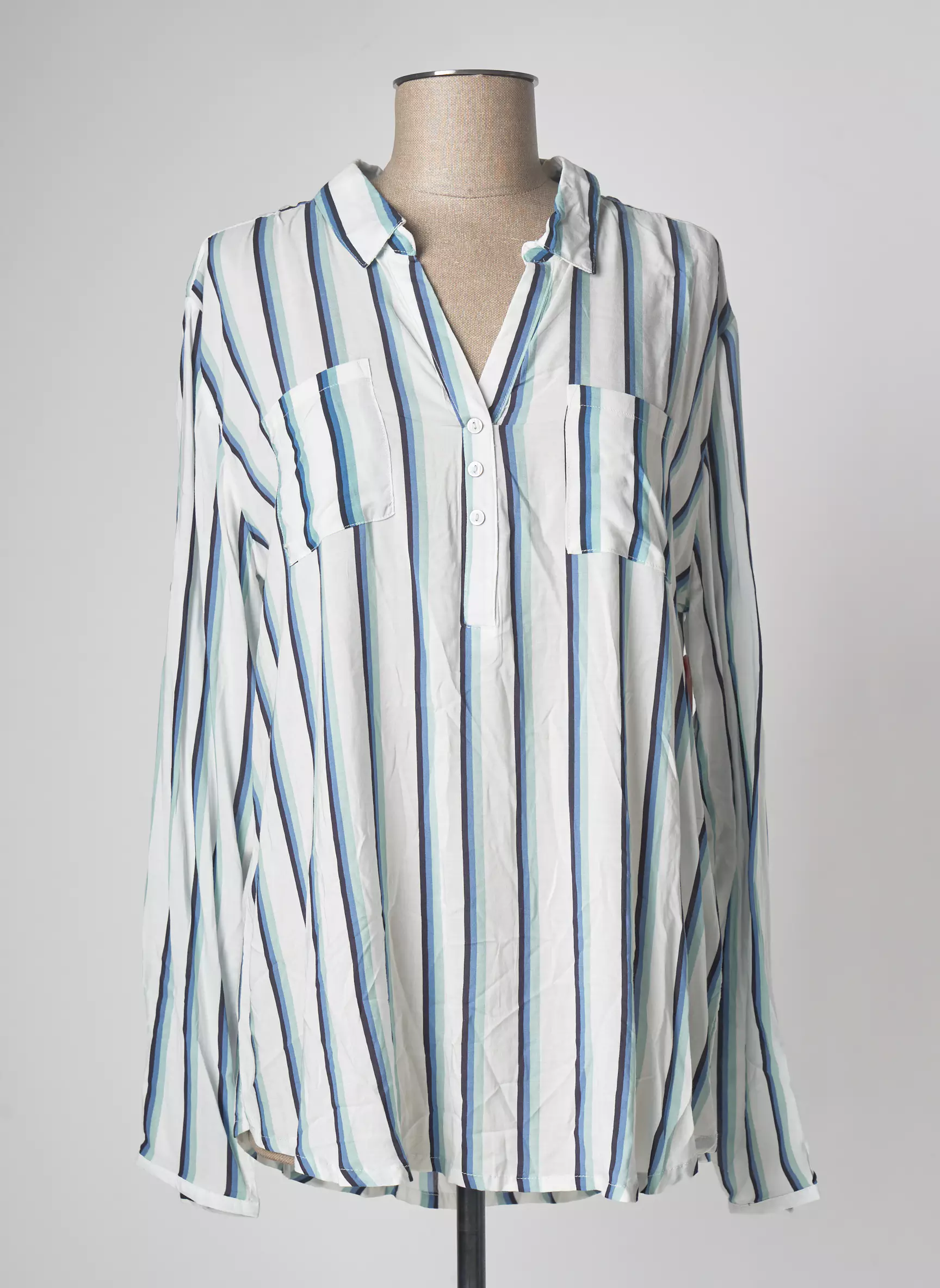Stooker Women Blouses Femme couleur bleu